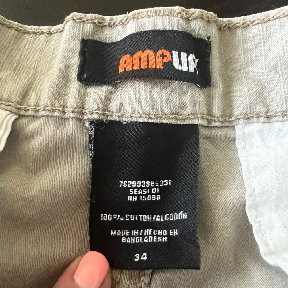 Amplify Men's Casual Cargo Shorts - khaki tan